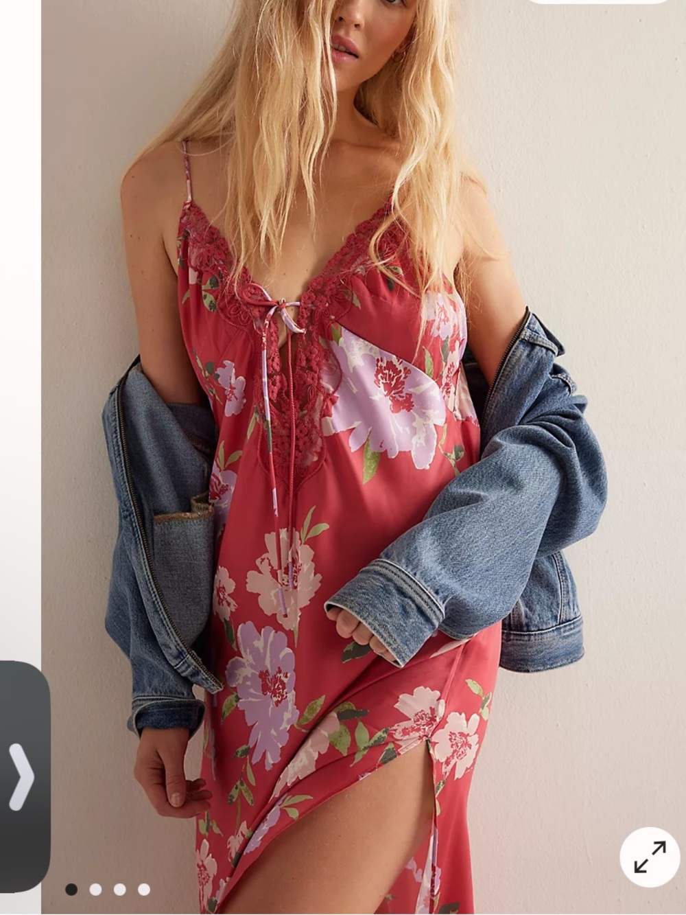 Free People Someone Like You Midi Slip NWT
